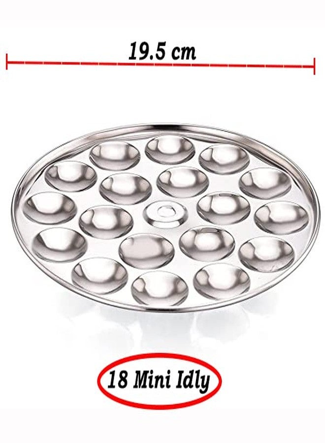 Missippi صينية إيدلي صغيرة من الفولاذ المقاوم للصدأ من ميسيسيبي / حامل إيدلي صغير مع رافعة حامل الإيدلي - يناسب جميع أجهزة طهي الإيدلي وصانعات الإيدلي (حامل 3 صواني) - Image 4